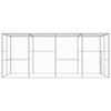 vidaXL Jaula para gatos acero galvanizado 6x3x2,5 m