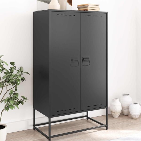 vidaXL Mangos de Gabinete Negro 85 x 45 mm Metal