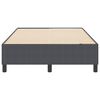 vidaXL Cama de plataforma Gris oscuro 120 x 200 cm tela