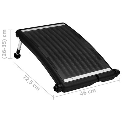 vidaXL Panel calefactor solar para piscina curvada 72,5x46 cm