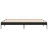 vidaXL Estructura de cama madera de ingeniería y metal negro 200x200cm