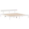 vidaXL Estructura de cama sin colchón madera maciza blanca 200x200 cm