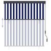 vidaXL Estor enrollable de exterior azul y blanco 140x250 cm
