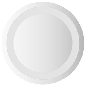 vidaXL Espejo de ba&ntilde;o LED Transparente &Oslash; 30 cm vidrio templado
