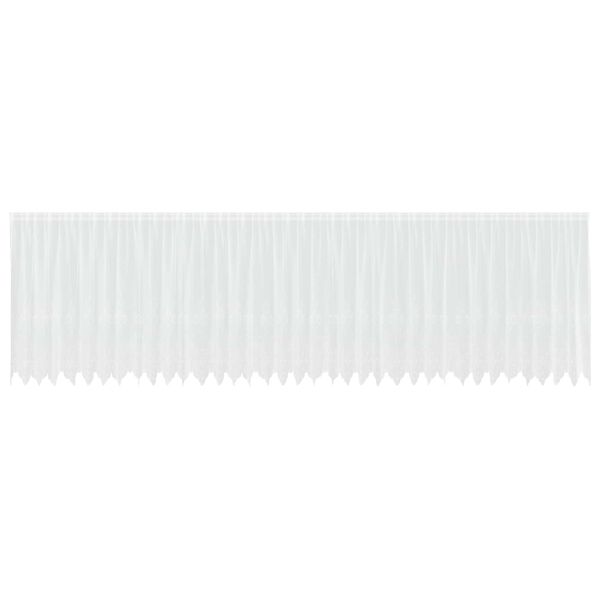 vidaXL Cortina de Encaje con cortinas Floral 140x900cm Poli&eacute;ster