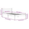 vidaXL Estructura de cama con cabecera 208.6 x 157.6 x 69.4 cm