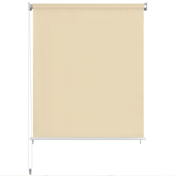 vidaXL Persiana enrollable de exterior 300x140 cm color crema