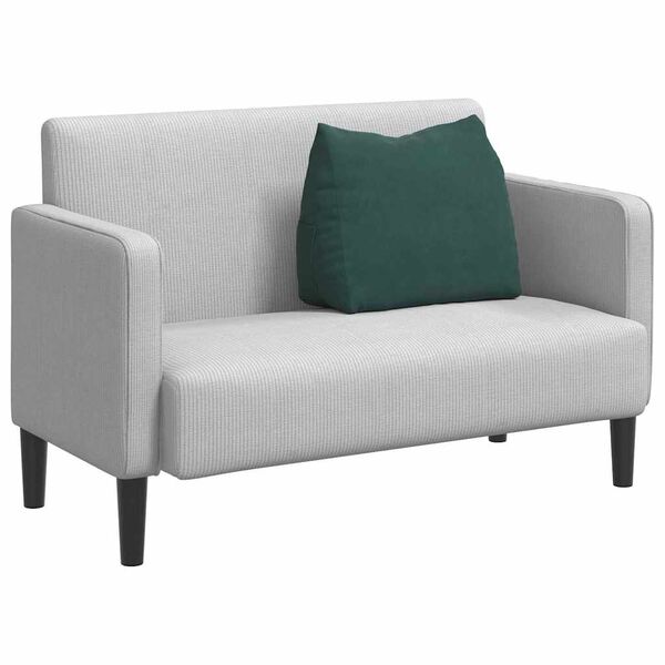 vidaXL Coj&iacute;n de Espalda Verde oscuro 60 x 20 x 50 cm Tela de pana