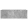 vidaXL Mueble para TV madera contrachapada gris hormigón 100x30x30 cm