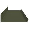 vidaXL Estante flotante 2 pcs Verde Oliva 100 x 9 x 2,5 cm Acero