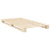 vidaXL Estructura de cama con cabecero madera maciza pino 100x200 cm