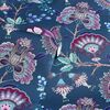 DUTCH WALLCOVERINGS Papel pintado Krisha azul marino y rosa
