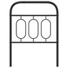 vidaXL Cabecero de repuesto de metal negro 75 cm