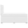 vidaXL Cama box spring con colchón cuero sintético blanco 120x190 cm