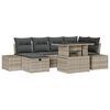 vidaXL Conjunto de sof&aacute; de jard&iacute;n 7 uds. rat&aacute;n sint&eacute;tico