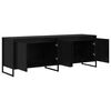 vidaXL Gabinete de TV Roble Negro 140 x 36 x 49.5 cm