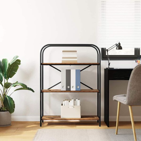 vidaXL Estante de libros Madera vieja 80 x 30 x 109 cm