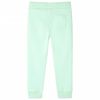 Pantalones de ch&aacute;ndal infantiles verde brillante 140