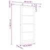 vidaXL Puerta Corredera ORKDAL 93 x 211 cm Madera de pino macizo