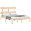 vidaXL Estructura de cama sin colchón madera de pino maciza 120x200 cm