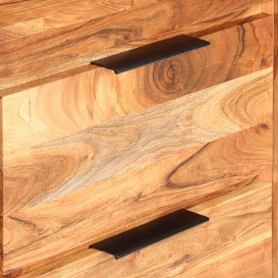 vidaXL Cajonera de madera maciza de acacia 118x33x75 cm