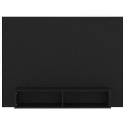 vidaXL Mueble de TV de pared madera contrachapada negro 120x23,5x90 cm