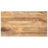 vidaXL Tablero de mesa rectangular madera maciza mango 100x70x2,5 cm