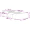 vidaXL Estructura de cama individual sin colch&oacute;n blanco 75x190 cm