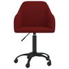 vidaXL Sillas de comedor giratorias 6 uds terciopelo rojo tinto