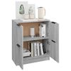vidaXL Aparador de madera contrachapada gris Sonoma 60x30x70 cm