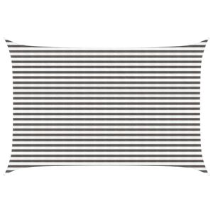 vidaXL Toldo Vela 3 x 4,5 m HDPE Rectangular Gris claro y blanco.