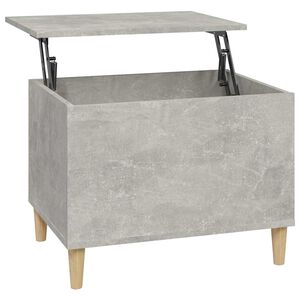 vidaXL Mesa de centro madera contrachapada gris hormig&oacute;n 60x44,5x45 cm