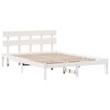 vidaXL Estructura de cama Blanco 150 x 200 cm Madera maciza de Pino