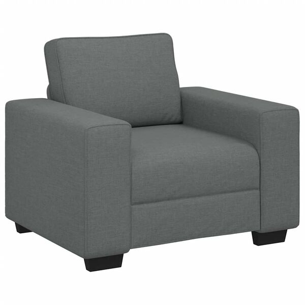 vidaXL Sill&oacute;n Sof&aacute; Tela Gris Oscuro 60 cm