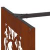 Le&ntilde;ero vidaXL 40x40x40 cm acero corten