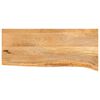 vidaXL Tablero de mesa borde natural madera maciza mango 90x40x2,5 cm