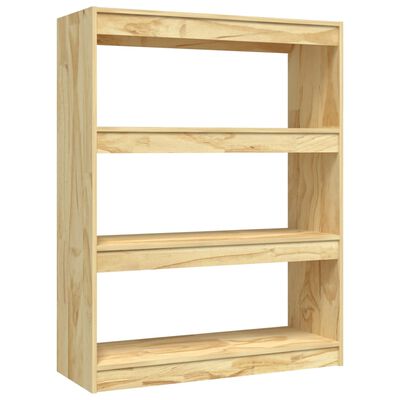 vidaXL Estantería/divisor de espacios madera maciza pino 100x30x103 cm