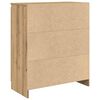 vidaXL Aparador con caj&oacute;n roble artesanal 71x35x84cm madera ingenier&iacute;a