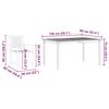 vidaXL Conjunto de Comedor de Jard&iacute;n 5 pcs Marr&oacute;n
