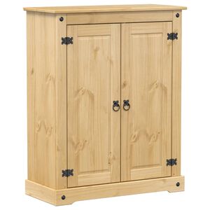 vidaXL Zapatero Corona madera maciza de pino 86x38,5x108 cm