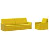 vidaXL Juego de Sof&aacute; 2 pcs Amarillo PWNED_BY_LORD666_YWH