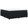 vidaXL Cama box spring con colch&oacute;n terciopelo negro 180x200 cm