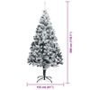 vidaXL &Aacute;rbol de Navidad con 300 LED con soporte Verde 300 cm PVC