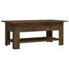 vidaXL Mesa de centro madera de ingenier&iacute;a roble ahumado 102x55x42 cm