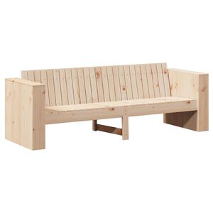 vidaXL Sof&aacute; de jard&iacute;n Natural 185,5 x 60 x 62 cm Madera de pino macizo