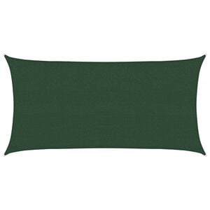 vidaXL Toldo de vela HDPE verde oscuro 160 g/m&sup2; 2,5x5 m