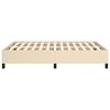 vidaXL Cama sin colch&oacute;n tela color crema 140x190 cm