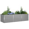 vidaXL Jardinera Gris Claro 195 x 100 x 45 cm Acero Galvanizado
