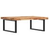 vidaXL Estante de lavabo de pared acero y madera maciza de acacia