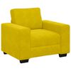 vidaXL Sill&oacute;n sof&aacute; amarillo de terciopelo, 100x77x82 cm